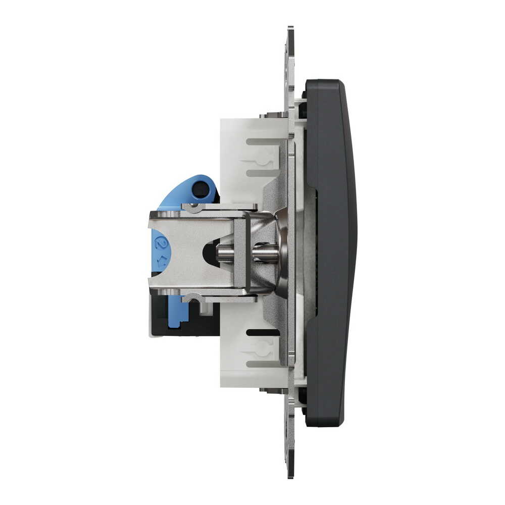 Розетка Schneider Sedna Design черная компьютерная RJ45 Cat. 6 UTP ( SDD114461 )